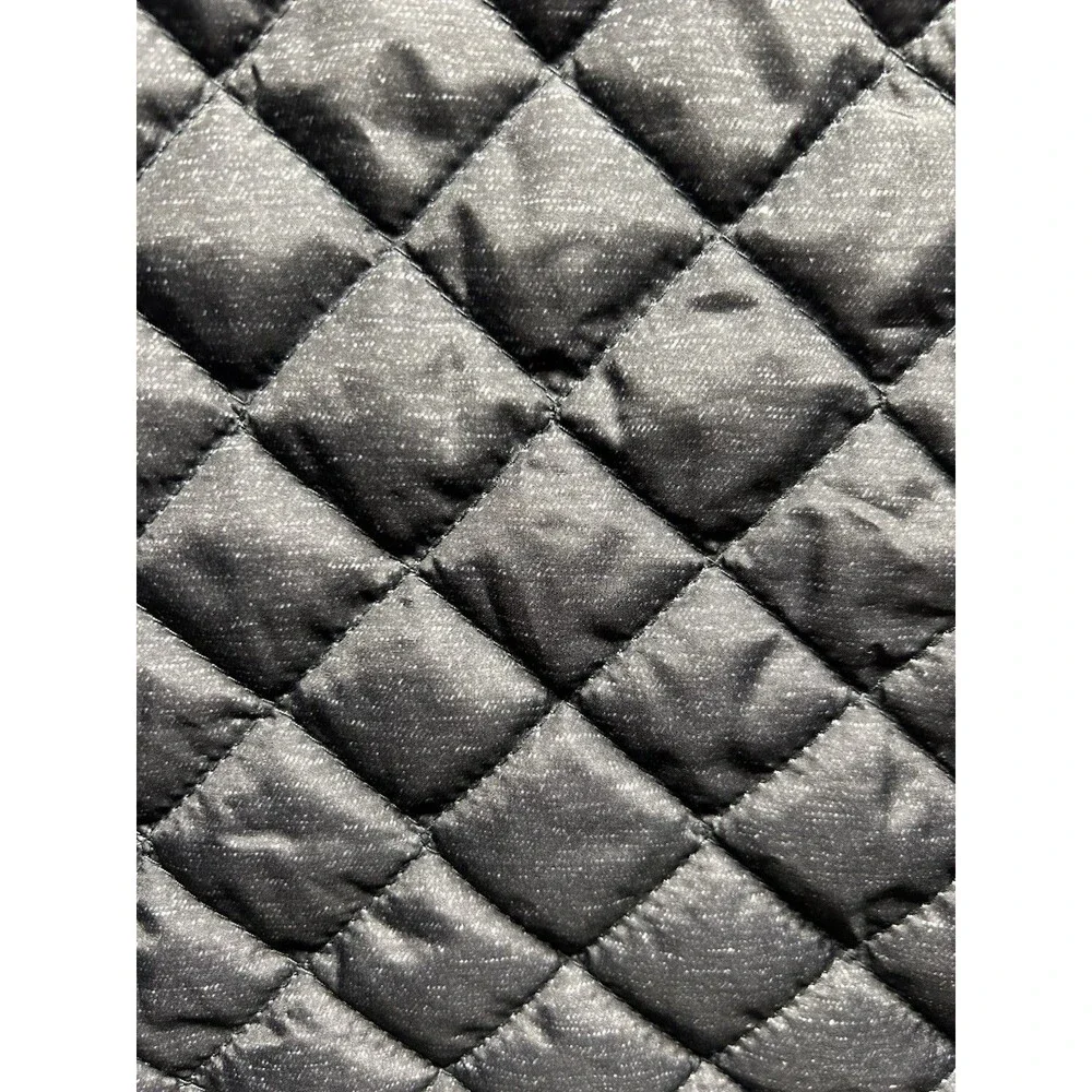 Banana Republic Women’s Quilted Puffer Vest Black Glimmer Size Medium